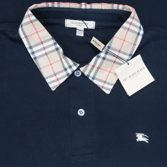 Burberry Other - Burberry London Black Novacheck Polo Shirt Size XL